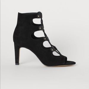 H&M premium quality suede gladiator heeled sandals